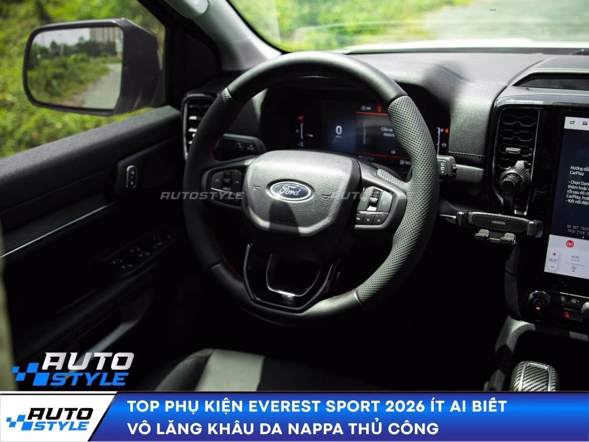 Top Phụ Kiện Everest Sport 2026 Ít Ai Biết Các Món Này Không Thể Thiếu Khi Mới Mua Xe