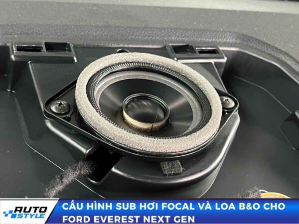 Cấu hình Sub hơi Focal và loa B&O cho Ford Everest Next Gen
