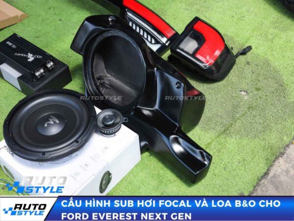 Cấu hình Sub hơi Focal và loa B&O cho Ford Everest Next Gen