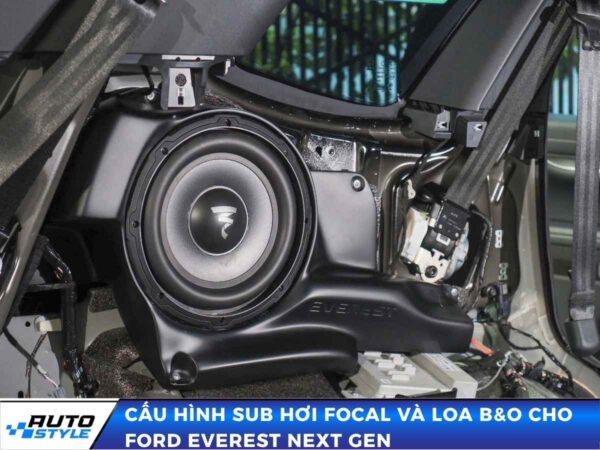 Cấu hình Sub hơi Focal và loa B&O cho Ford Everest Next Gen