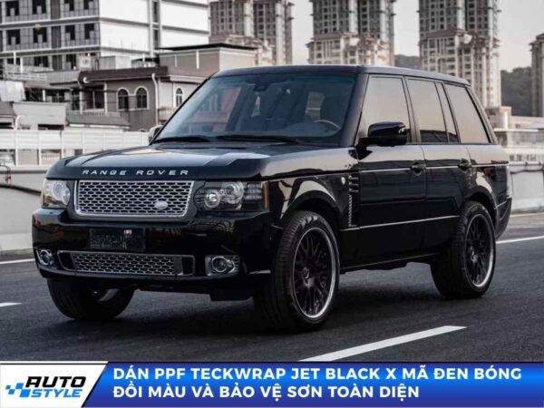 Dán PPF TeckWrap Jet Black X Mã Đen Bóng Đổi Màu Và Bảo Vệ Sơn Toàn Diện