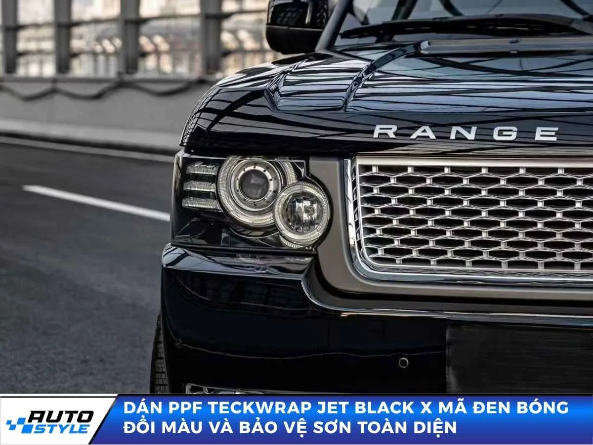 Dán PPF TeckWrap Jet Black X Mã Đen Bóng Đổi Màu Và Bảo Vệ Sơn Toàn Diện