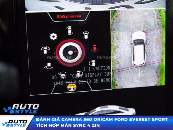Camera 360 OriCam Ford Everest Sport Tích Hợp Màn SYNC 4 Zin