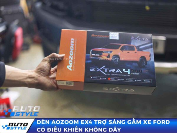 Đèn Aozoom EX4 Trợ Sáng Gầm Xe Ford Có Điều Khiển Không Dây