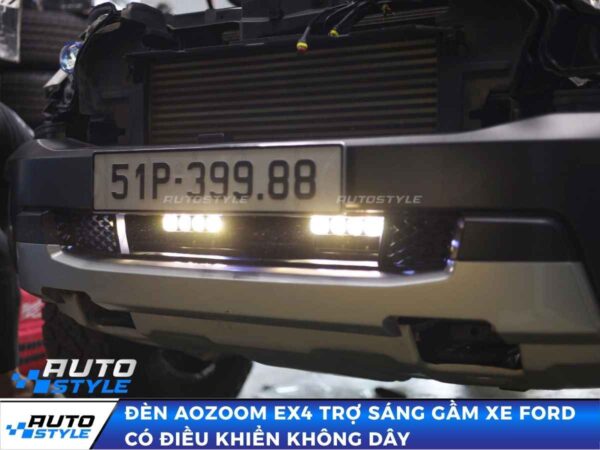 Đèn Aozoom EX4 Trợ Sáng Gầm Xe Ford Có Điều Khiển Không Dây
