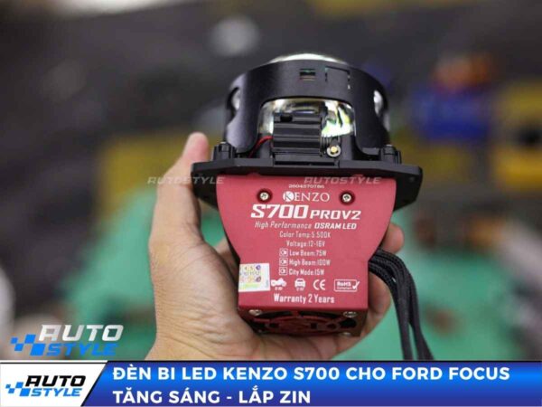 Đèn Bi Led Kenzo S700 Cho Ford Focus Tăng Sáng Lắp Zin