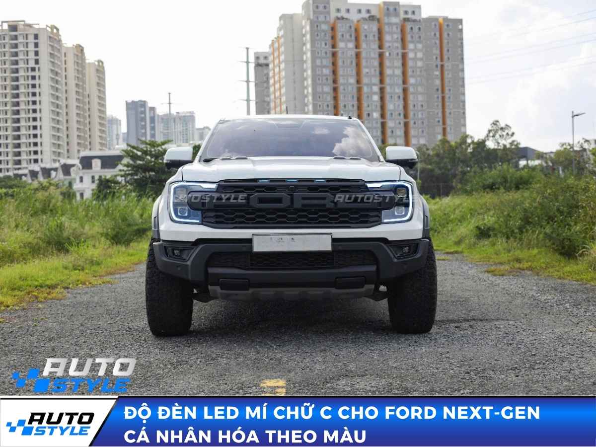 Độ Đèn Led Mí Chữ C Cho Ford Next-Gen Cá Nhân Hóa Theo Màu