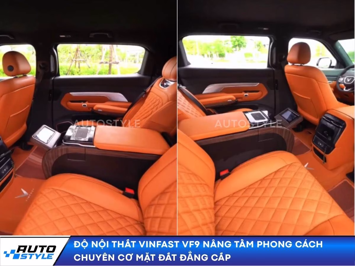 Độ Nội Thất Vinfast Vf9 Nâng Tầm Phong Cách Chuyên Cơ Mặt Đất