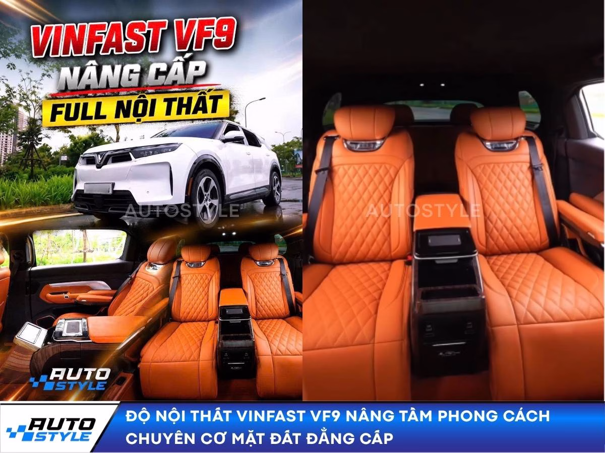 Độ Nội Thất Vinfast Vf9 Nâng Tầm Phong Cách Chuyên Cơ Mặt Đất