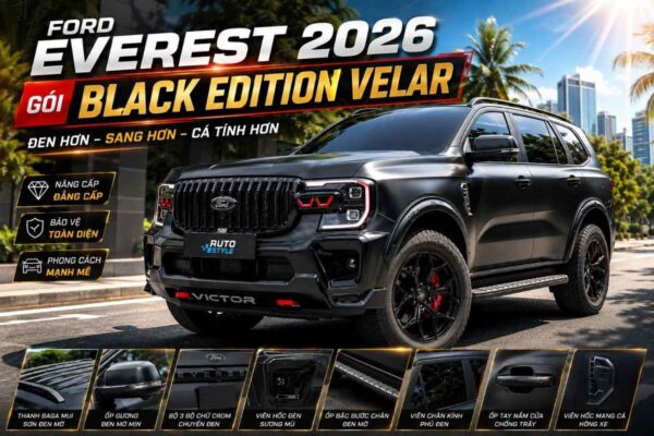 Ford Everest 2026 Có Thể “Lột Xác” Đến Mức Nào Với Gói Black Edition Velar?
