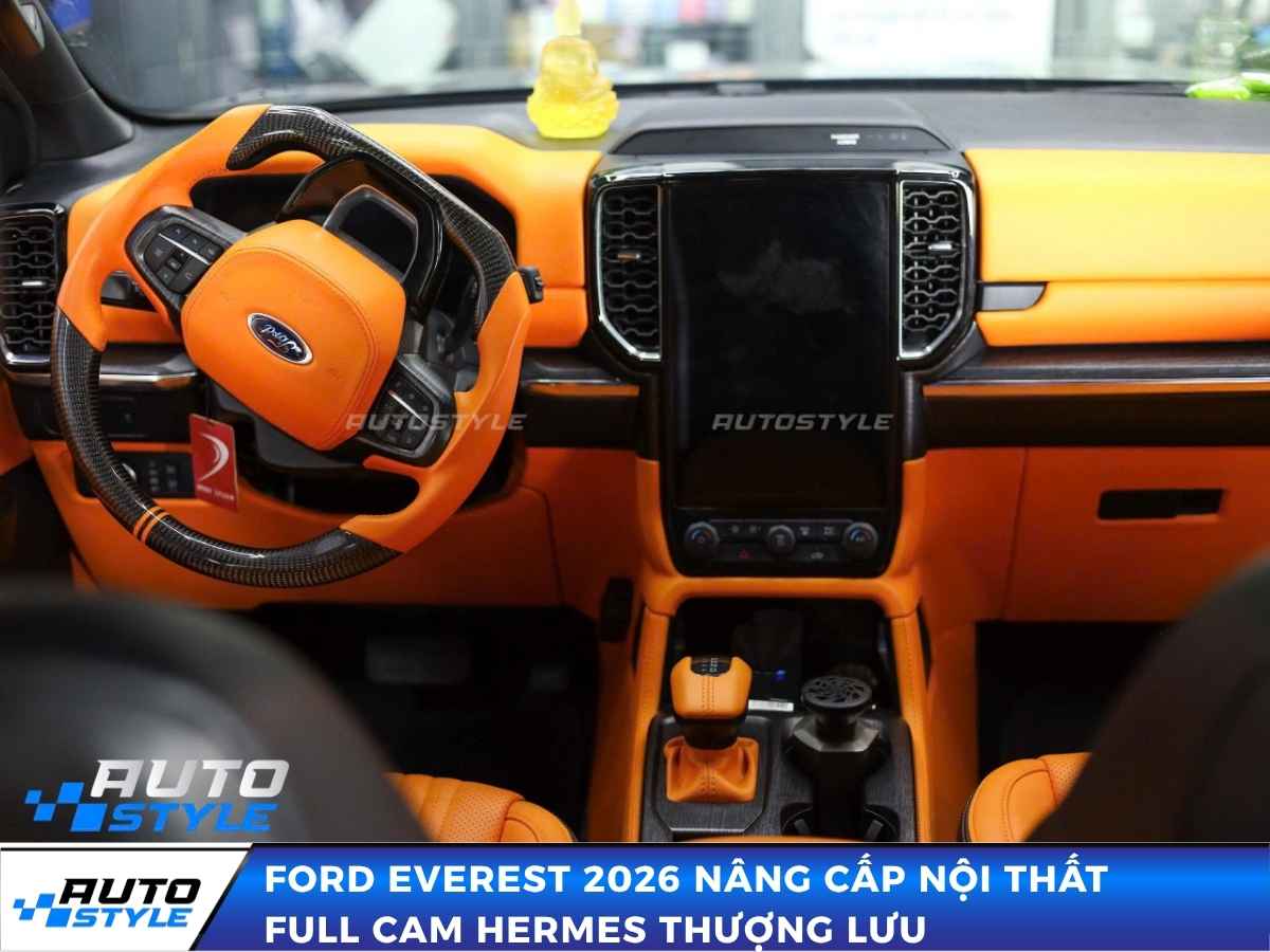 Ford Everest 2026 Nâng Cấp Nội Thất Full Cam Hermes Thượng Lưu