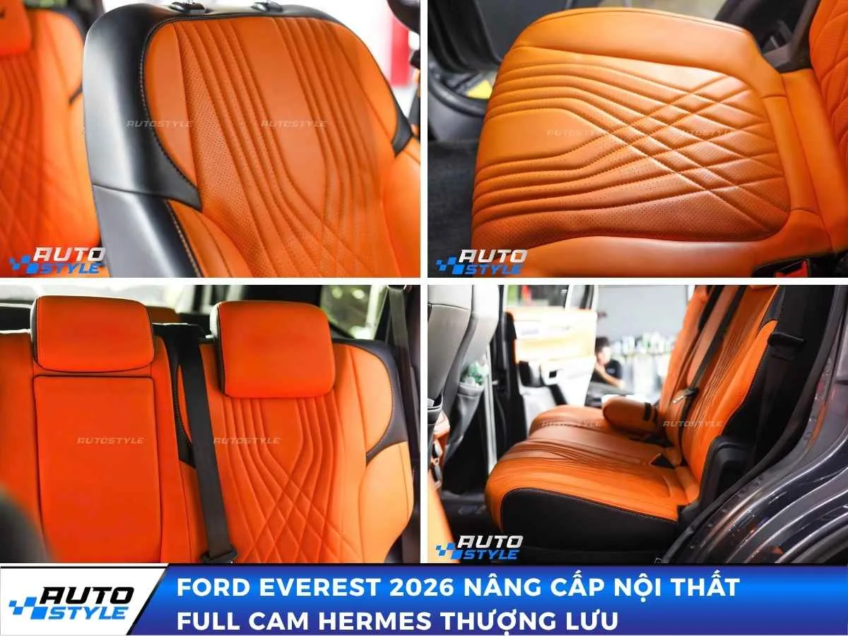 Ford Everest 2026 Nâng Cấp Nội Thất Full Cam Hermes Thượng Lưu