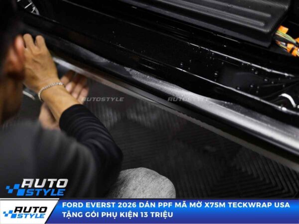 Ford Everst 2026 Dán PPF Mã Mờ X75M TeckWrap USA Tặng Gói Phụ Kiện 13 Triệu