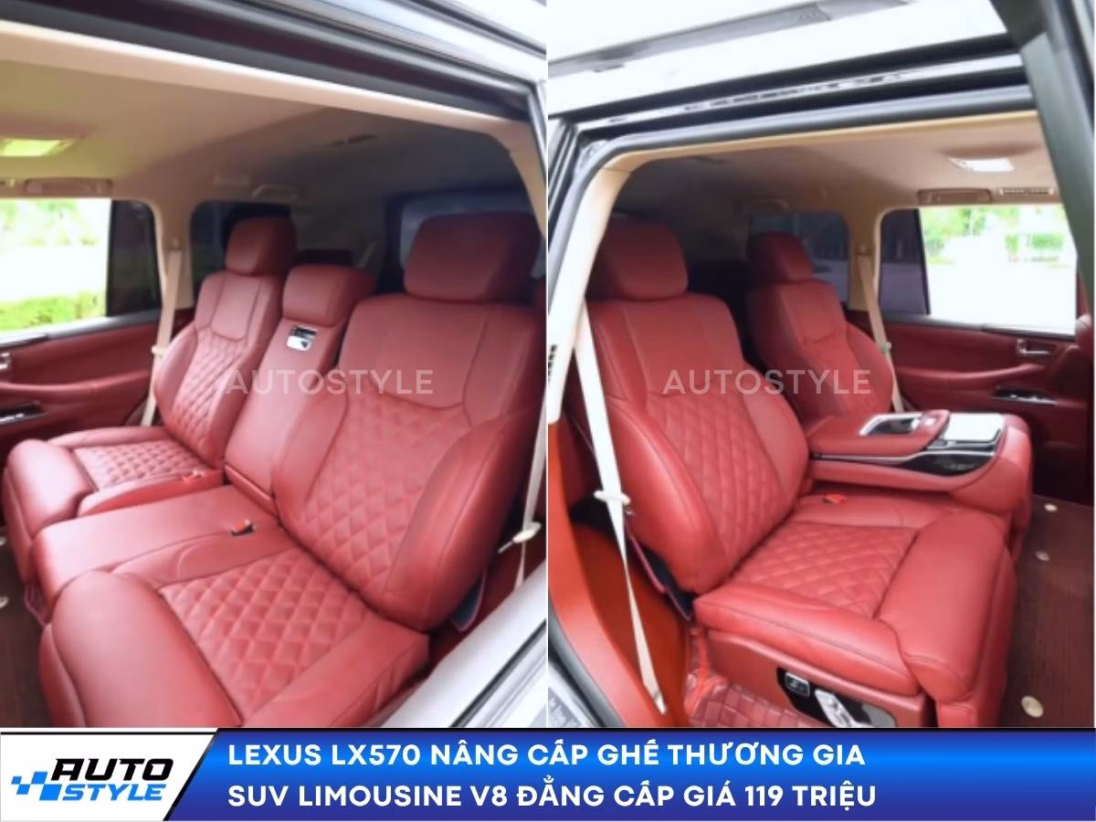 Lexus LX570 Nâng Cấp Ghế Thương Gia SUV Limousine V8 Đẳng Cấp