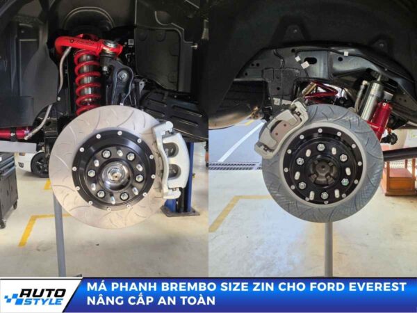 Má Phanh Brembo Size Zin Cho Ford Everest Nâng Cấp An Toàn