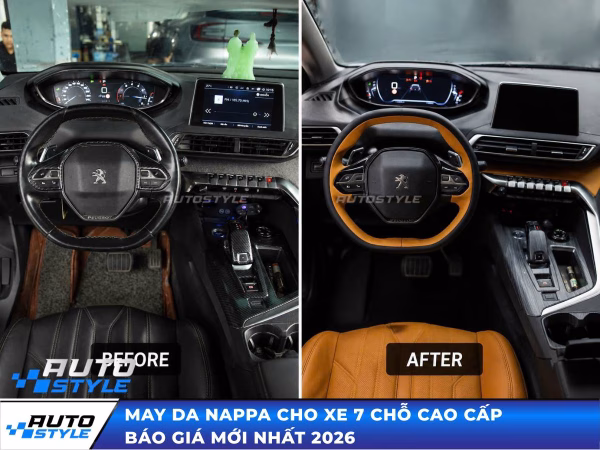 May Da Nappa Cho Xe 7 Chỗ Cao Cấp | Báo Giá Mới Nhất 2026