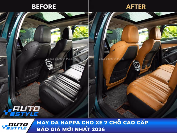 May Da Nappa Cho Xe 7 Chỗ Cao Cấp | Báo Giá Mới Nhất 2026