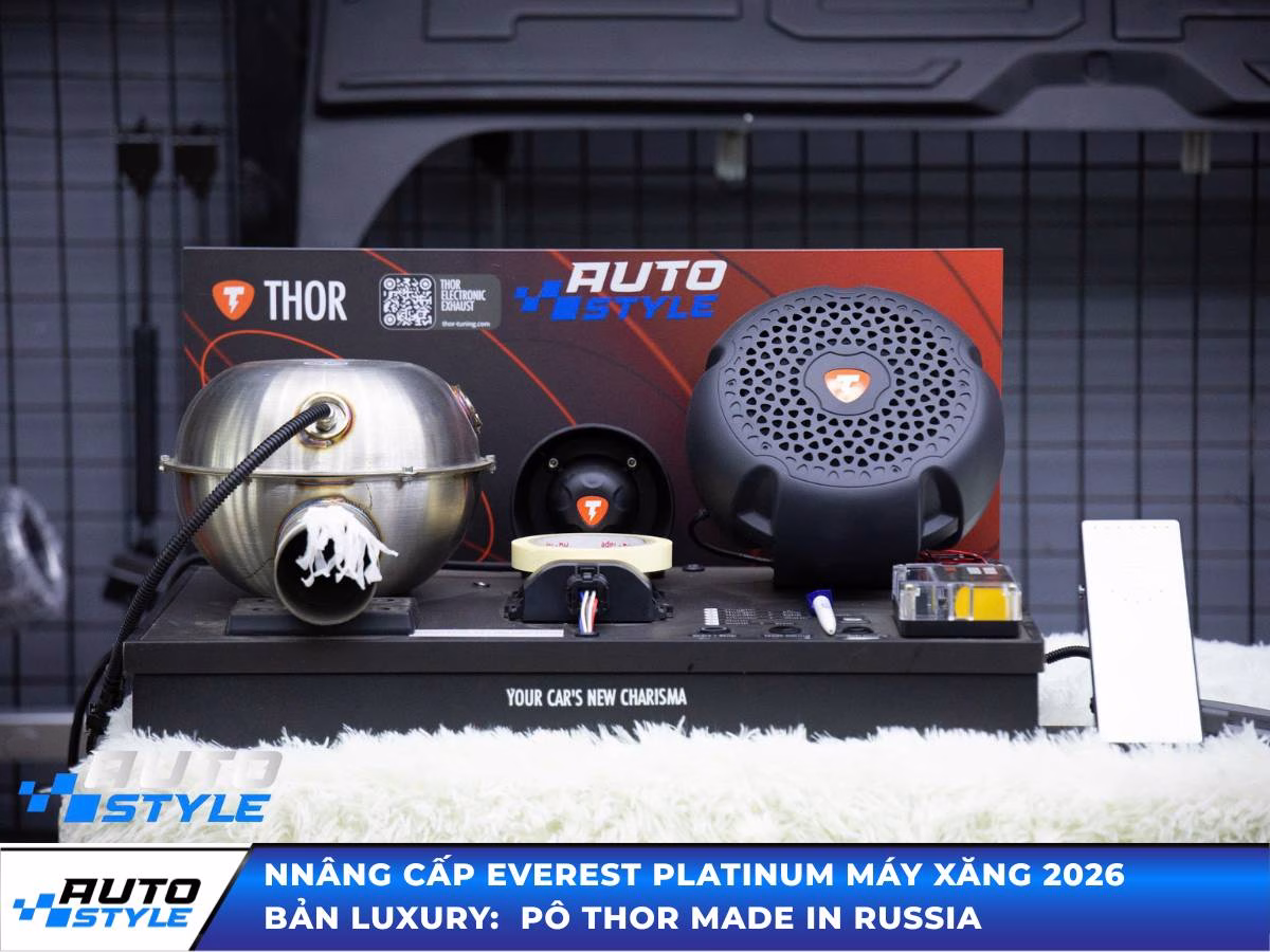 Nâng Cấp Everest Platinum Máy Xăng 2026 Thành Bản LUXURY