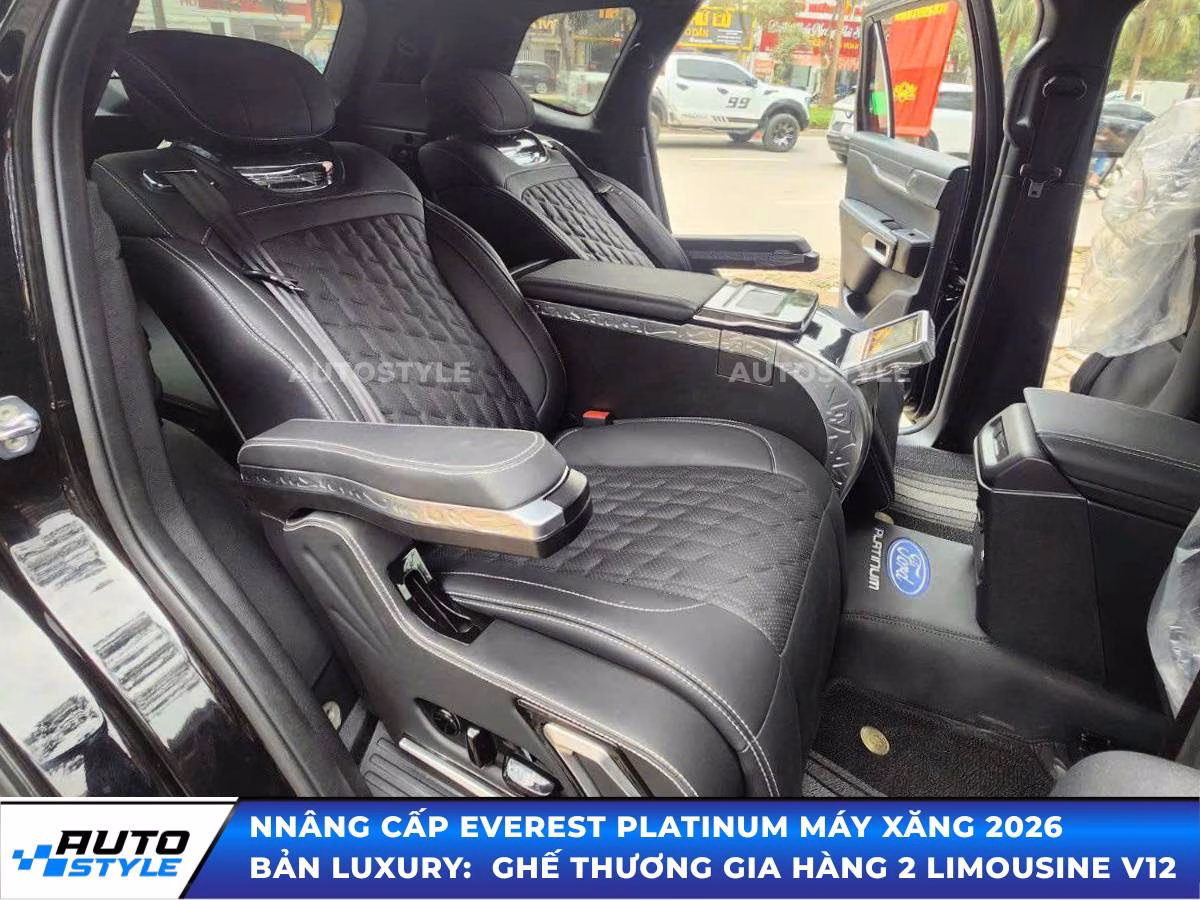 Nâng Cấp Everest Platinum Máy Xăng 2026 Thành Bản LUXURY