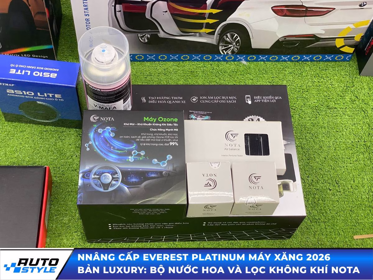 Nâng Cấp Everest Platinum Máy Xăng 2026 Thành Bản LUXURY