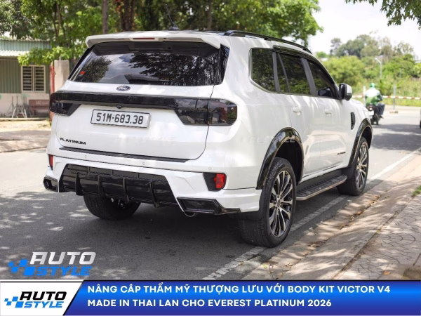 Nâng Cấp Thẩm Mỹ Thượng Lưu Với Body Kit Victor V4 made in Thai Lan Cho Everest Platinum 2026