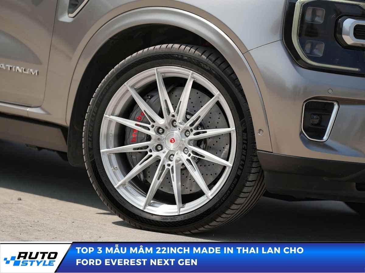 Top 3 Mẫu Mâm 22inch Made In Thai Lan Cho Ford Everest Next Gen