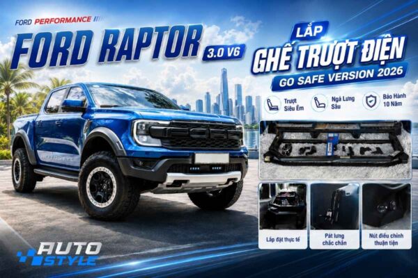 Ghế Trượt Điện Go Safe Raptor 3.0 V6 Version 2026 Trượt Siêu Êm Bảo Hành 10 Năm