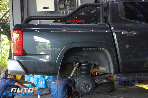 Mitsubishi Triton Lắp Bầu Hơi Trợ Tải Đừng Để Xe Xệ Đuôi Khi Thường Xuyên Chở Nặng