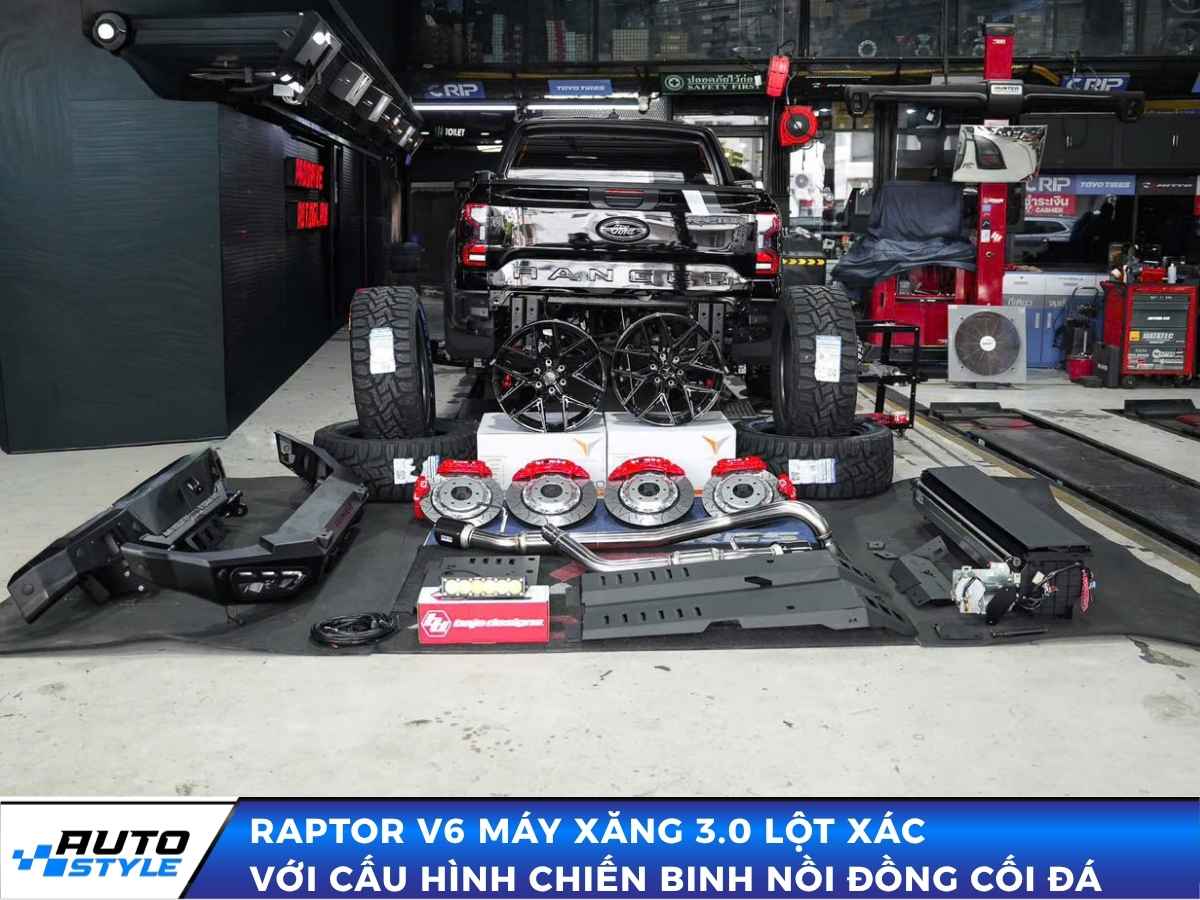 Raptor V6 Máy Xăng 3.0 Lột Xác Với Cấu Hình Chiến Binh Nồi Đồng Cối Đá