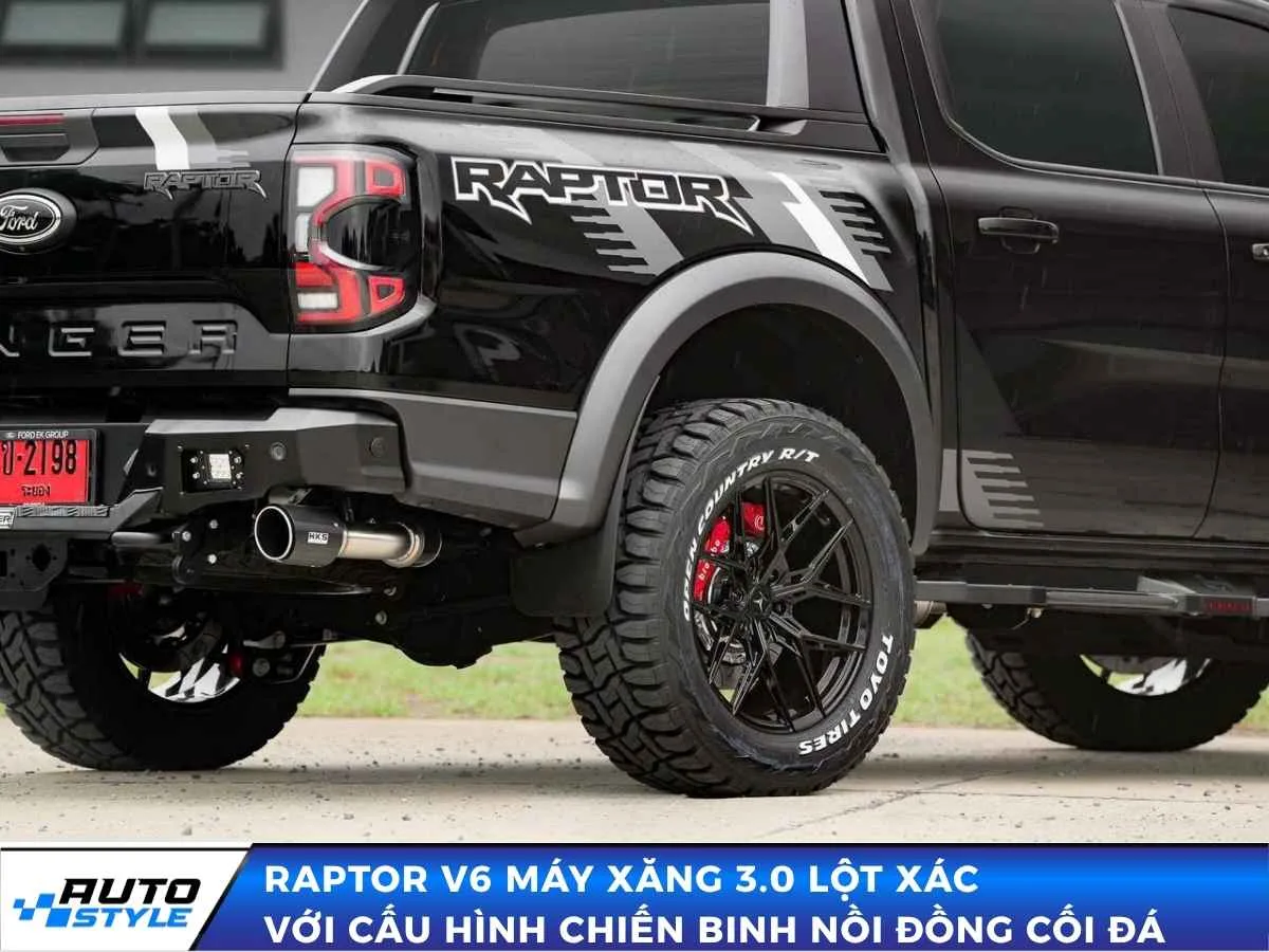 Raptor V6 Máy Xăng 3.0 Lột Xác Với Cấu Hình Chiến Binh Nồi Đồng Cối Đá