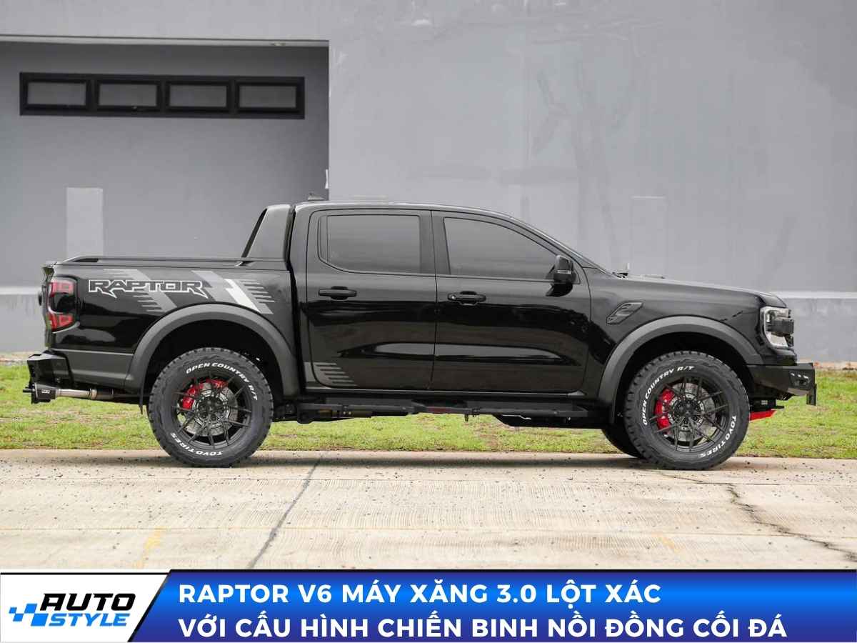 Raptor V6 Máy Xăng 3.0 Lột Xác Với Cấu Hình Chiến Binh Nồi Đồng Cối Đá