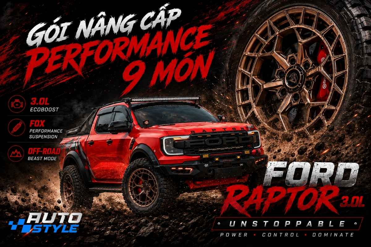 9 Món Trong Gói Nâng Cấp Performance Biến Raptor 3.0 V6 Màu Đỏ Thành Một Bản Performance Đúng Chất