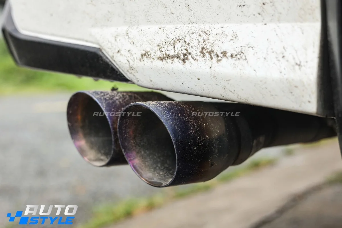 Pô Xả Kép Ra 1 Bên Ford Everest 2.3L EcoBoost: Giữ Nguyên Lốp Sơ Cua, Inox SUS304